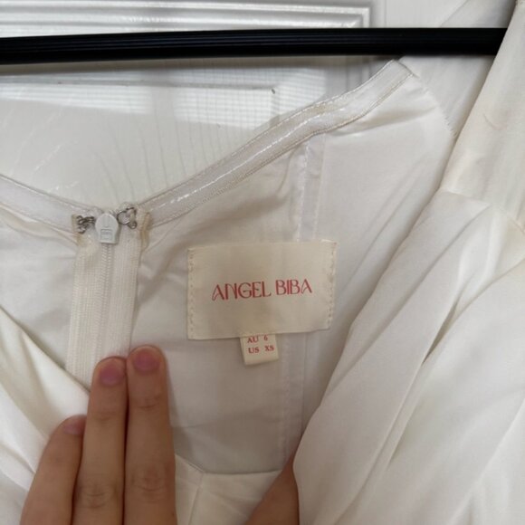 Selfie Leslie Angel Biba Drop Waist Maxi Dress - White - Picture 5 of 7